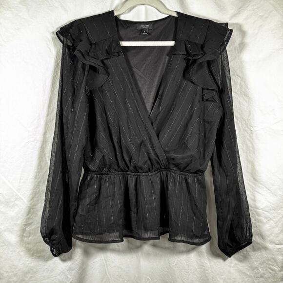 Simply Vera Vera Wang Blouse Size S Whimsygoth Flowy Romantic - Picture 1 of 7